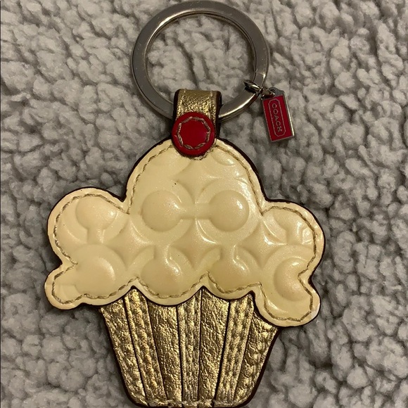 COACH cupcake key ring